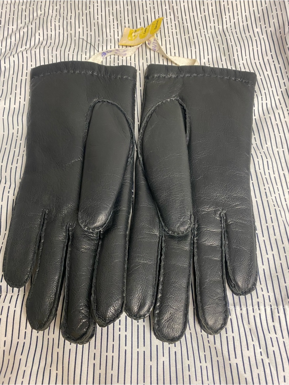 Black Leather Gloves